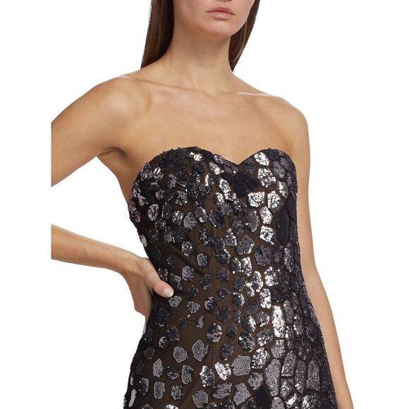 NWT Rene Ruiz Collection Sweetheart Strapless Sequin Gown SIZE 12 $1995 - Picture 5 of 11